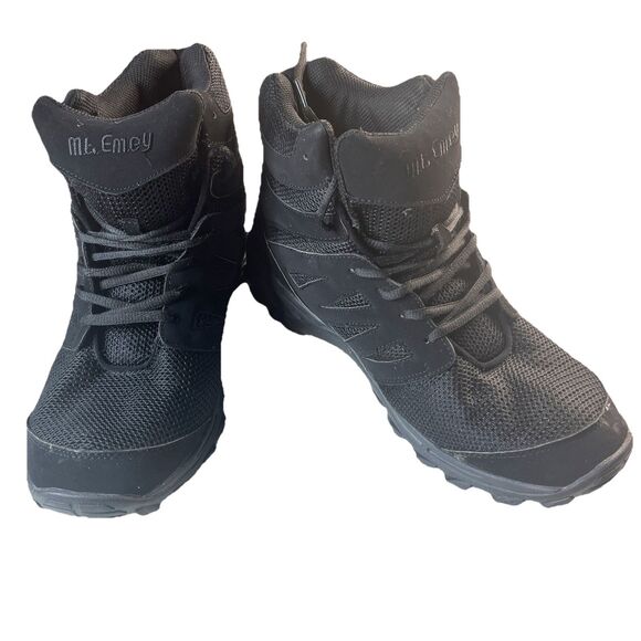 Mt Emey 9713 Mens Added Depth Walking Hiking Boots Black Size 12 D Orthopedic main image 5